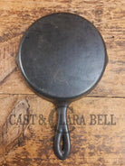 So cool! The hammered Unknown Foundry pointy handle #3 cast iron skillet. Maker Unknown great for sides! Skillet