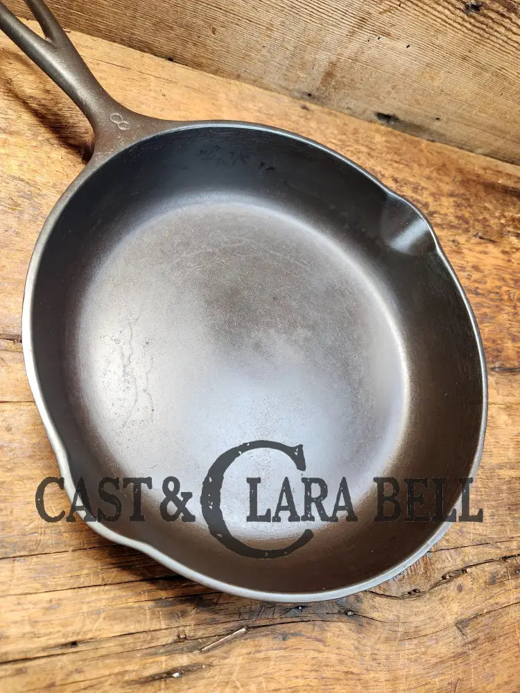 So Cool! Classic 1930’S Wagner #8 Cast Iron Skillet With Hammered Finish