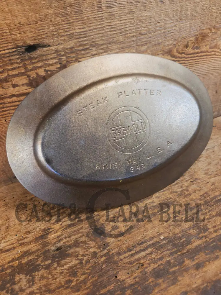 So cool & not common! Griswold #848 ’Steak Platter’. Very cool for the dinner table - Skillet