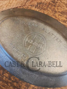 So cool & not common! Griswold #848 ’Steak Platter’. Very cool for the dinner table - Skillet