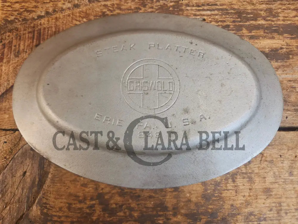 So cool & not common! Griswold #848 ’Steak Platter’. Very cool for the dinner table. - Skillet