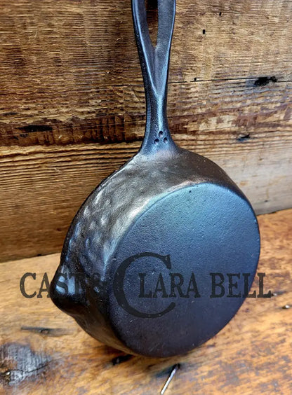 So Cool! The ’Hammered Ugly’ #3 Cast Iron Egg Skillet. Maker Unknown Great For Eggs! Skillet