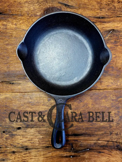 So Cool! The ’Hammered Ugly’ #3 Cast Iron Egg Skillet. Maker Unknown Great For Eggs! Skillet