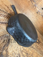 So cool! The ’hammered ugly’ #5 cast iron skillet. Maker Unknown great for sides! - Skillet