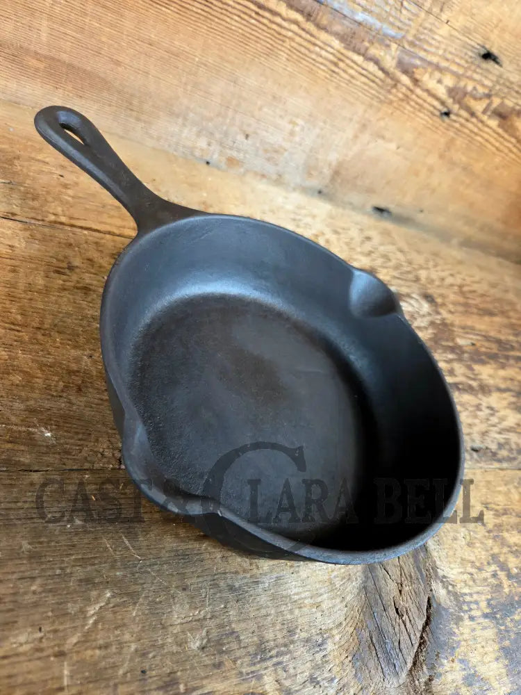 So cool! The ’hammered ugly’ #5 cast iron skillet. Maker Unknown great for sides! - Skillet