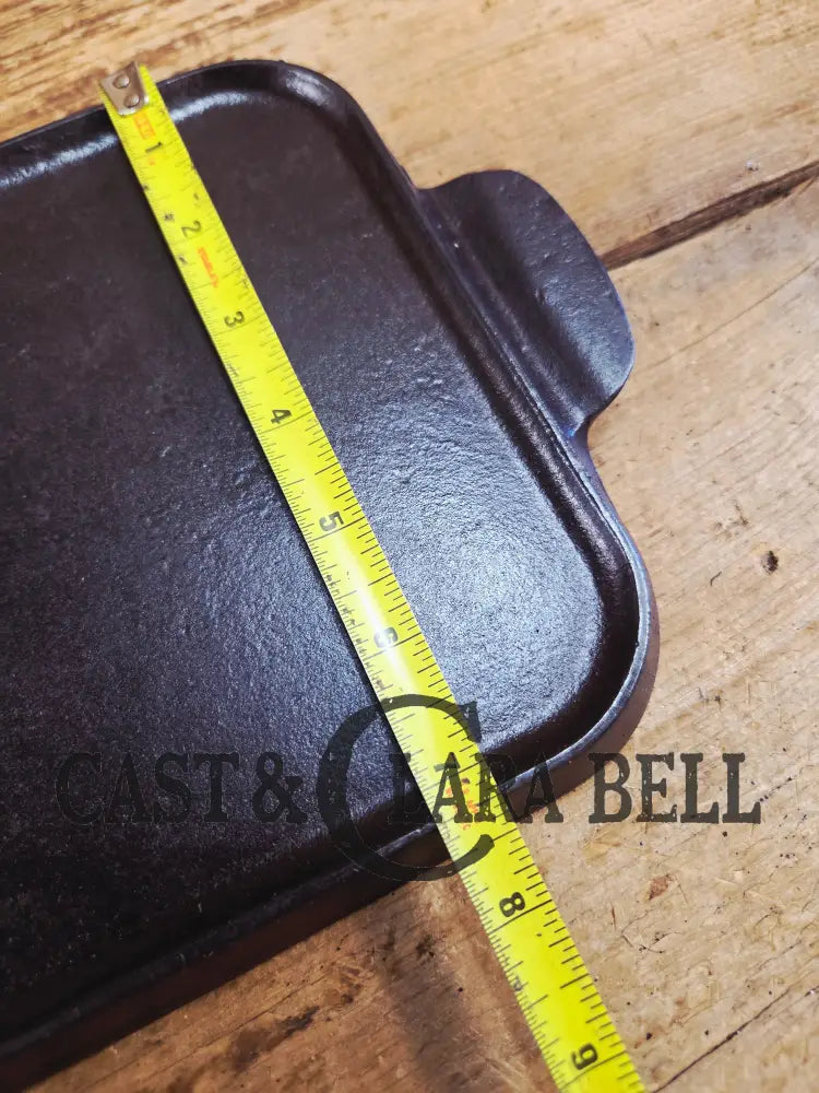 So elegant! 1910’s Griswold #7 Cast Iron Long Griddle with Slant Block Logo ERIE 744 Griddle