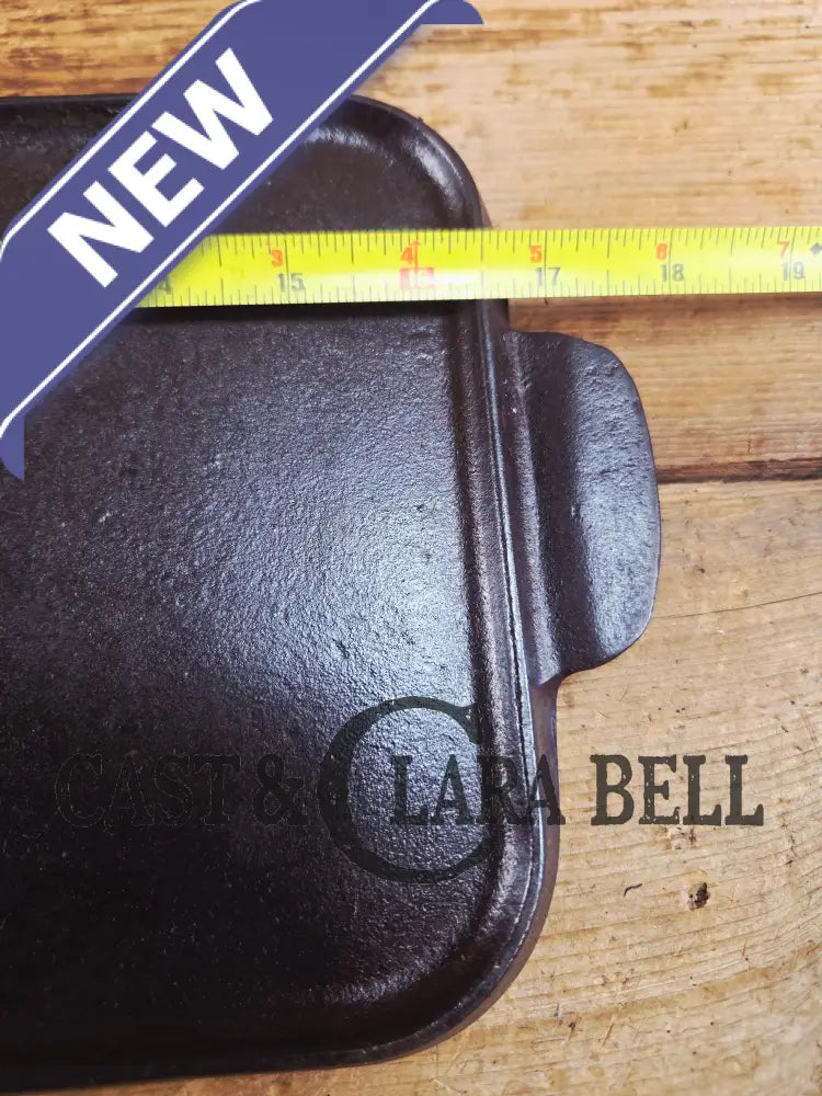 So elegant! 1910’s Griswold #7 Cast Iron Long Griddle with Slant Block Logo ERIE 744 Griddle