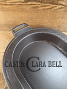 So elegant and very hard to find! 1910’s Griswold #8 Slant Logo 749 Long Griddle/Sad Iron Heater. Don’t miss this one!