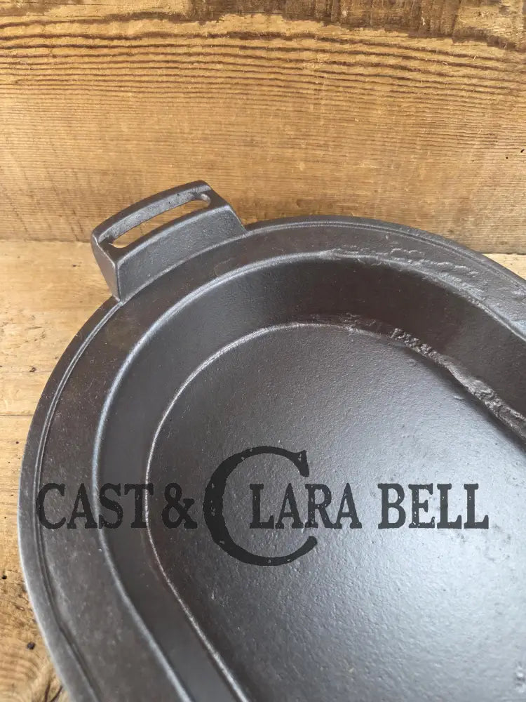 So elegant and very hard to find! 1910’s Griswold #8 Slant Logo 749 Long Griddle/Sad Iron Heater. Don’t miss this one!