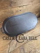 So elegant and very hard to find! 1910’s Griswold #8 Slant Logo 749 Long Griddle/Sad Iron Heater. Don’t miss this one!