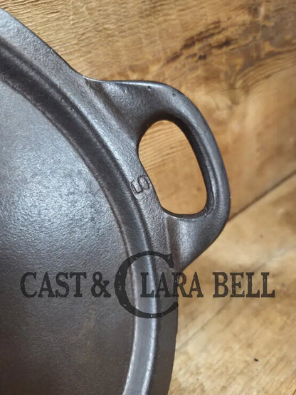 So elegant and very hard to find! 1910’s Griswold #9 Slant Block Logo 713 Long Griddle. Don’t miss this one! Very