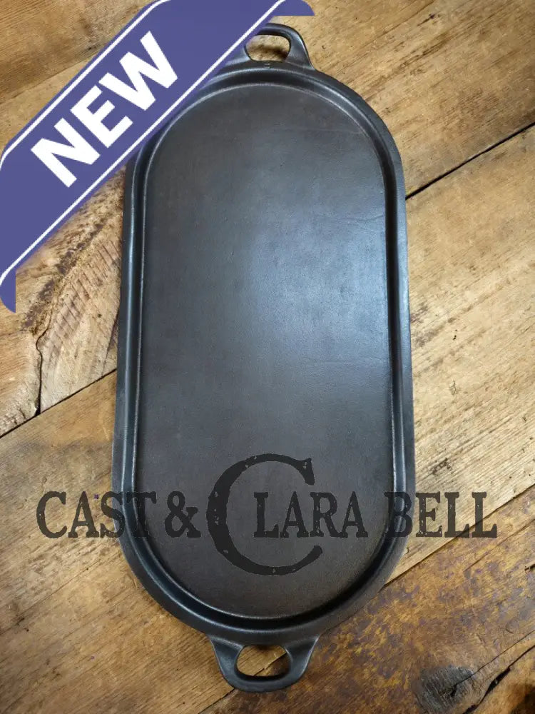 So elegant and very hard to find! 1910’s Griswold #9 Slant Block Logo 713 Long Griddle. Don’t miss this one! Very