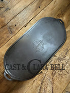 So elegant and very hard to find! 1910’s Griswold #9 Slant Block Logo 713 Long Griddle. Don’t miss this one! Very
