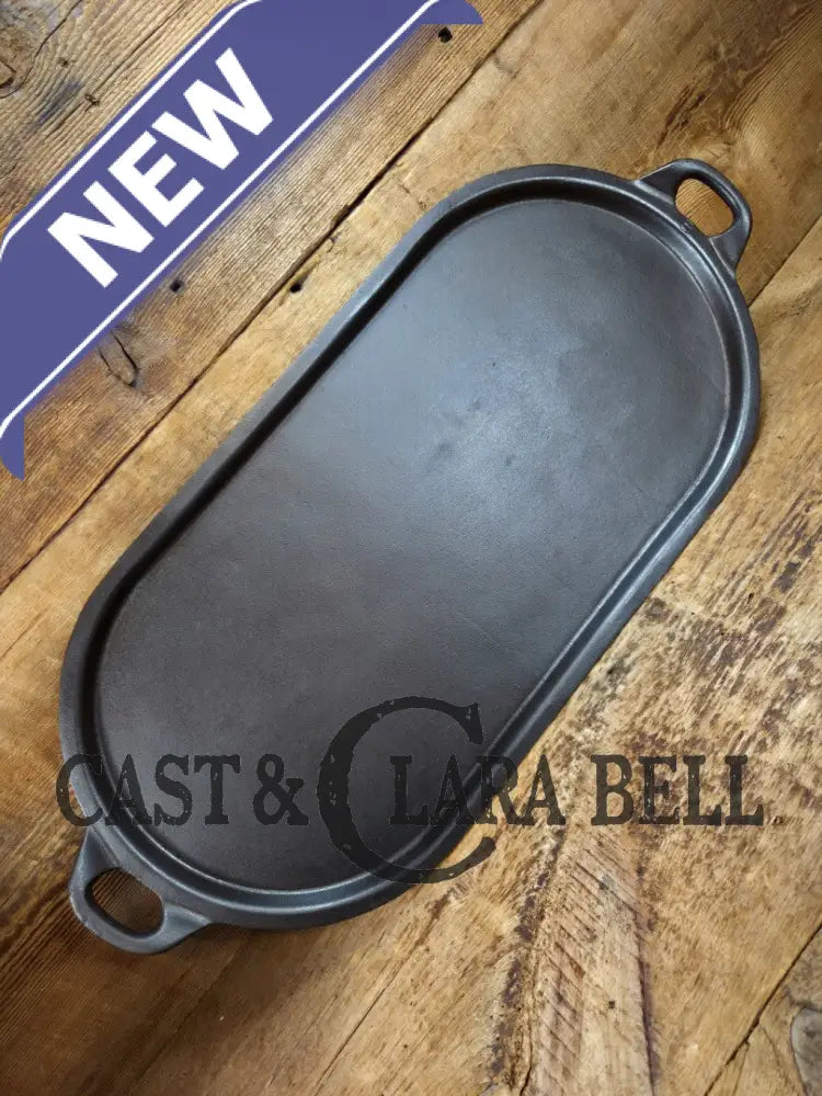 So elegant and very hard to find! 1910’s Griswold #9 Slant Block Logo 713 Long Griddle. Don’t miss this one! Very