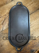 So elegant and very hard to find! 1910’s Griswold #9 Slant Block Logo 713 Long Griddle. Don’t miss this one! Very