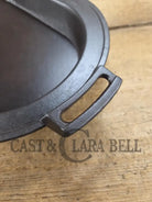 So elegant and very hard to find! 1910’s Griswold #8 Slant Logo 749 Long Griddle/Sad Iron Heater. Don’t miss this one!