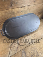 So elegant and very hard to find! 1910’s Griswold #8 Slant Logo 749 Long Griddle/Sad Iron Heater. Don’t miss this one!