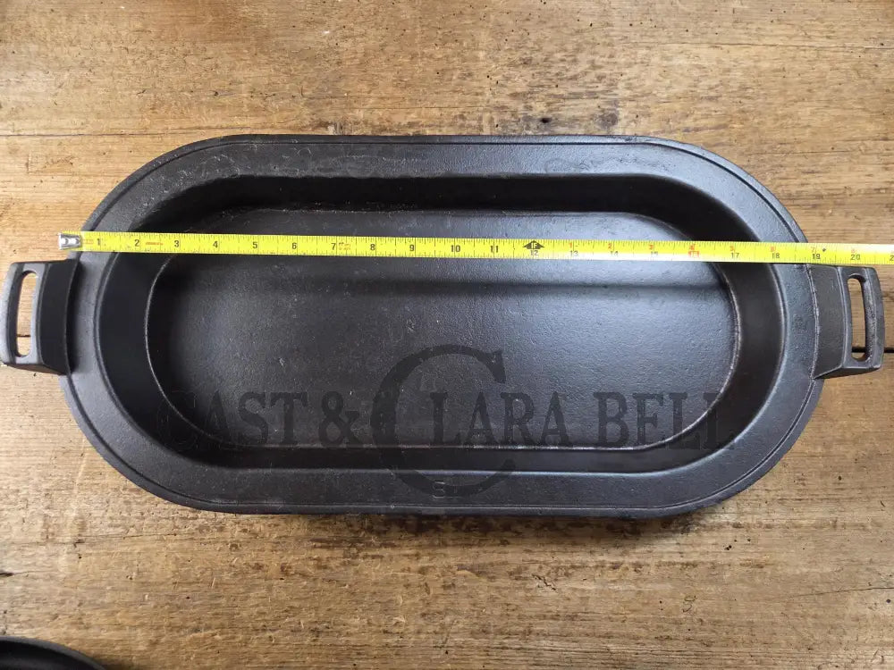So elegant and very hard to find! 1910’s Griswold #8 Slant Logo 749 Long Griddle/Sad Iron Heater. Don’t miss this one!