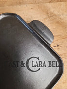 So elegant & awesome! 1920’s Griswold #7 Cast Iron Long Griddle Slant Block Logo ERIE 744. Perfect size for the