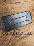 So elegant & awesome! 1920’s Griswold #7 Cast Iron Long Griddle Slant Block Logo ERIE 744. Perfect size for the