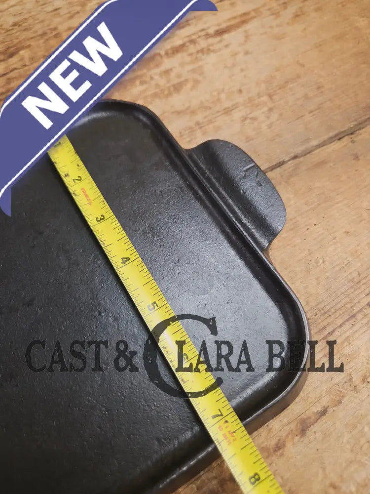 So elegant & awesome! 1920’s Griswold #7 Cast Iron Long Griddle Slant Block Logo ERIE 744. Perfect size for the