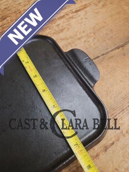 So elegant & awesome! 1920’s Griswold #7 Cast Iron Long Griddle Slant Block Logo ERIE 744. Perfect size for the