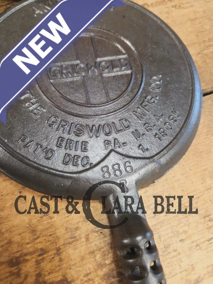 So unique! 1920’s Griswold/Puritan #8 (885/886) combo Waffle Iron with Low Base Waffle Iron