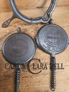 So unique! 1920’s Griswold/Puritan #8 (885/886) combo Waffle Iron with Low Base Waffle Iron