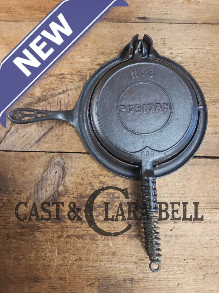 So unique! 1920’s Griswold/Puritan #8 (885/886) combo Waffle Iron with Low Base Waffle Iron