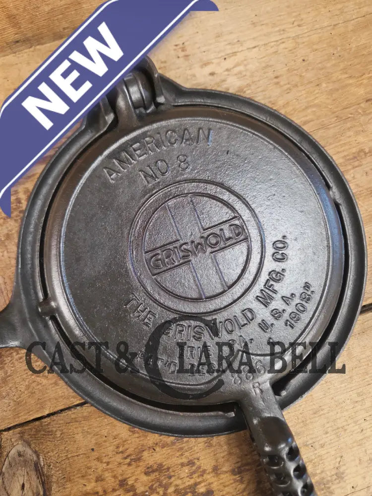 So unique! 1920’s Griswold/Puritan #8 (885/886) combo Waffle Iron with Low Base Waffle Iron
