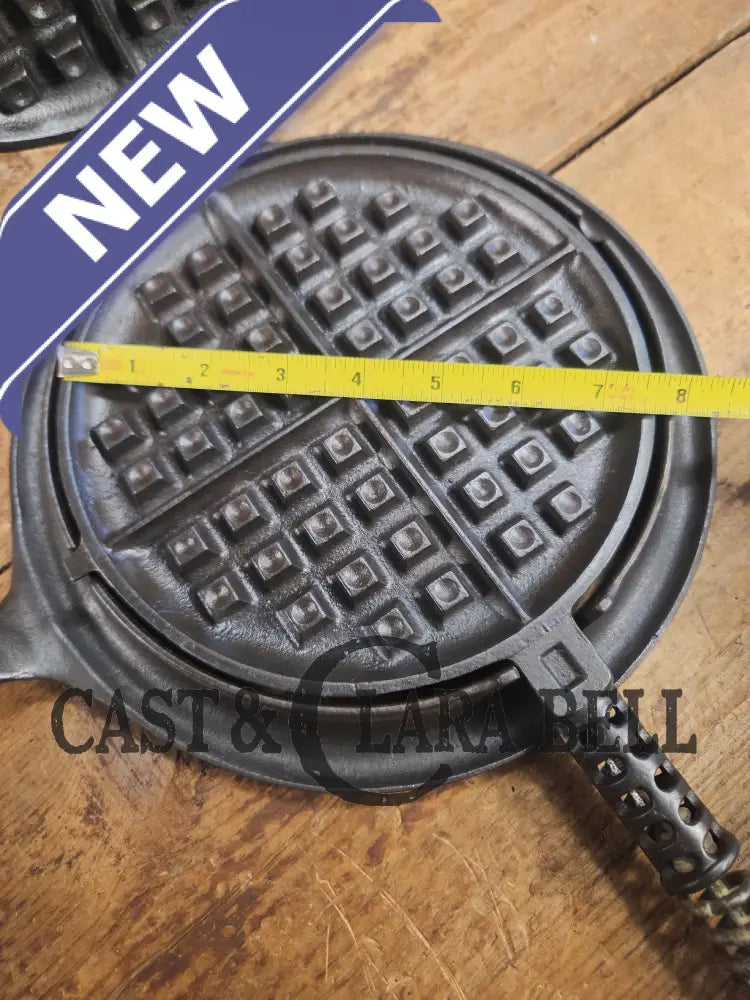 So unique! 1920’s Griswold/Puritan #8 (885/886) combo Waffle Iron with Low Base Waffle Iron