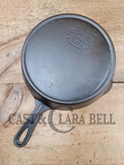 So Unique! 1930’S Favorite Piqua Ware #7 Cast Iron Skillet Smiley Logo.