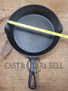 So Unique! 1930’S Favorite Piqua Ware #7 Cast Iron Skillet Smiley Logo.