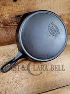 So Unique! 1930’S Favorite Piqua Ware #7 Cast Iron Skillet Smiley Logo.