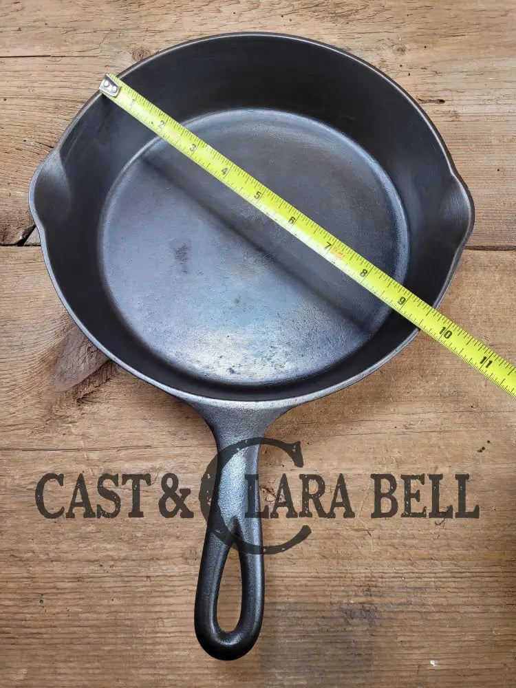 So Unique! 1930’S Favorite Piqua Ware #7 Cast Iron Skillet Smiley Logo And Double Dot Marking