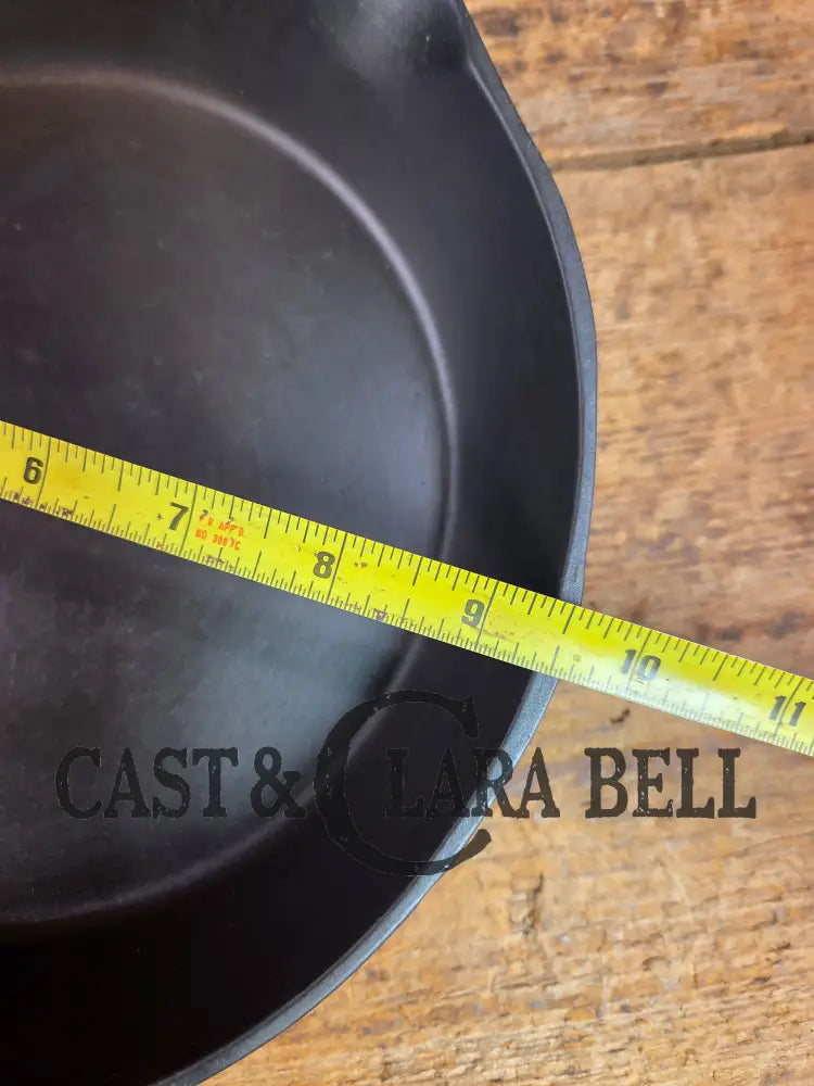 So unique! 1930’s Favorite Piqua Ware #7 Cast Iron Skillet Smiley Logo and Ghostmark CHF logo Skillet