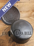 So unique! 1930’s Large fully marked Wagner Ware No. 9 Dutch Oven with saw tooth style Lid 1269 and Ghostmarked Logo!?