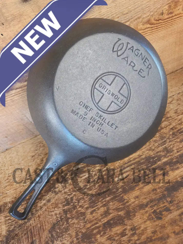 So unique! 1950’s Griswold/Wagner double logo Chef Skillet - Skillet
