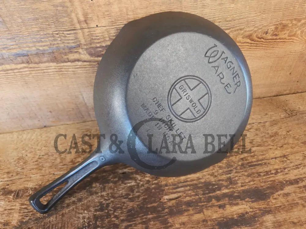 So unique! 1950’s Griswold/Wagner double logo Chef Skillet - Skillet