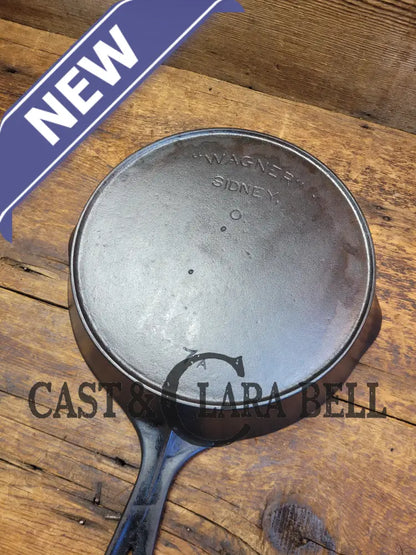 So Unique And Tougher To Find! 1895 - 1910’S Arc Straight Logo Wagner Sidney O. #7 Skillet With