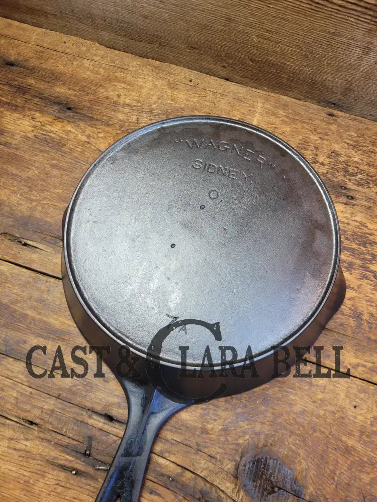 So Unique And Tougher To Find! 1895 - 1910’S Arc Straight Logo Wagner Sidney O. #7 Skillet With