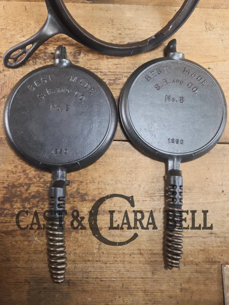 So unique! Best Made ’Sears Roebuck & Co.’ by Griswold No. 8 Waffle Iron with Matching Best Made base! Waffle Iron