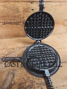 So unique! Best Made ’Sears Roebuck & Co.’ by Griswold No. 8 Waffle Iron with Matching Best Made base! Waffle Iron