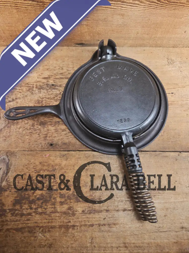 So unique! Best Made ’Sears Roebuck & Co.’ by Griswold No. 8 Waffle Iron with Matching Best Made base! Waffle Iron