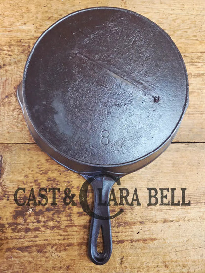 So unique converstion starter. Recast Erie #8 Cast Iron Skillet. See description Skillet