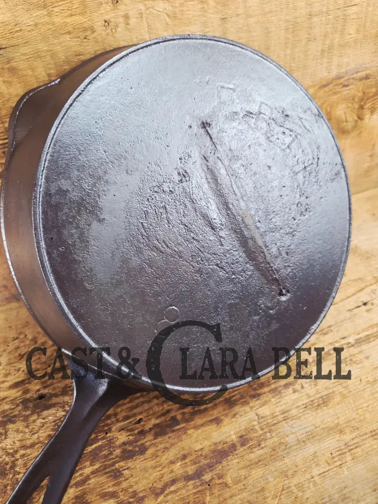 So unique converstion starter. Recast Erie #8 Cast Iron Skillet. See description Skillet