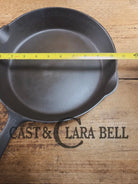 Sought after grooved handle! The Classic Griswold No. 8 Skillet with Small Block Logo 704 Skillet