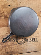 Sought after grooved handle! The Classic Griswold No. 8 Skillet with Small Block Logo 704 Skillet