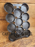 Sourdough English Muffins! HTF 1920’s Griswold No. 1 Gem Pan Variation 2 11 cup p/n 940. Rarity 6! Bakeware