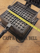 Spectacular and HTF Favorite Piqua Ware #8 Square Waffle Maker with Tall Base! Restored and Ready to make crispy